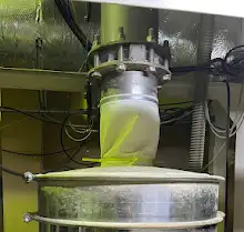 超微粉砕工程：回収